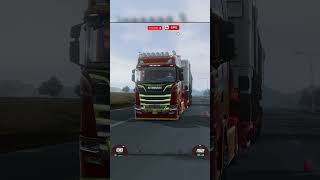 Heavy Load 128T Delivery 😱 Relaxing Truck Drive on Highway | truckers of europe 3 #shorts