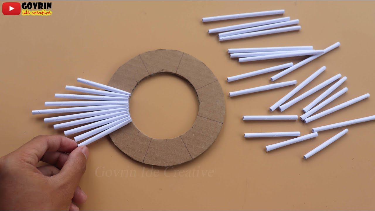 Paper Wall Decoration Ideas - Newspaper Craft - Cara Membuat Hiasan Dinding Cantik dari Kardus