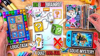 Solving ITALIAN BRAINROT Paper Craft Quiz & Logic Puzzles! ☕🐊 Satisfying ASMR DIY Compilation