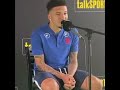 *EXCLUSIVE* JADON SANCHO CONFIRMS SIGNING FOR MANCHESTER UNITED