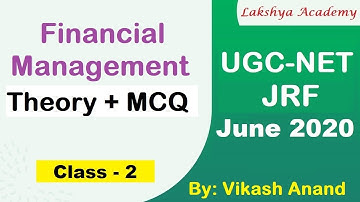 2 || #Financial Mangement Theory +MCQs || UGC-NET Commerce & Management || By Vikash Anand