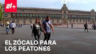 Gobierno de la CDMX arranca peatonalización del Zócalo, principal plaza pública de México