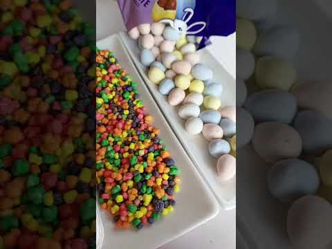 filling platter with