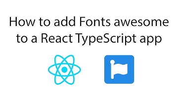 How to add Fonts Awesome to a React TypeScript app