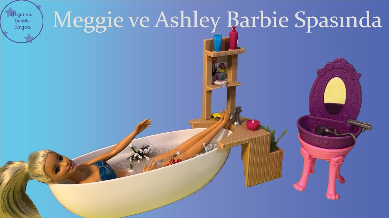 Barbie videoları! 20. Bölüm Meggie ve Ashley Barbie Spasında
