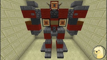 Minecraft - How To Build Transformers Prime Cliffjumper Robot Mode!