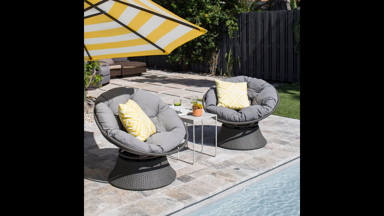 Captiva Swivel Papasan Chair Functionality