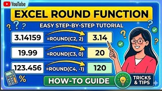 Excel Round function kya hai | what is round function of Excel | round function of Excel | excel