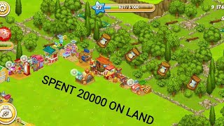 FARM TOWN: FAMILY FARMING DAY. SPENT 20000 COINS ON LAND .MOST SATISFYING VIDEO #youtube #viral 🔥❤️🔥 screenshot 3