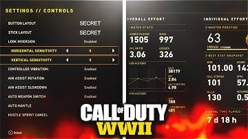 99% Are Playing COD WRONG! - NEW 15 Best Class Setups, NEW SENSITIVITY & SETTINGS Guide for COD WW2!
