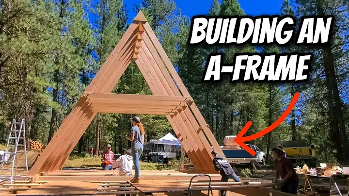 Building an Off-Grid A-frame Cabin - Narrated Construction Video