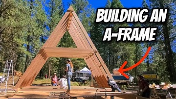 Het bouwen van een off-grid A-frame hut - Vertelde bouwvideo