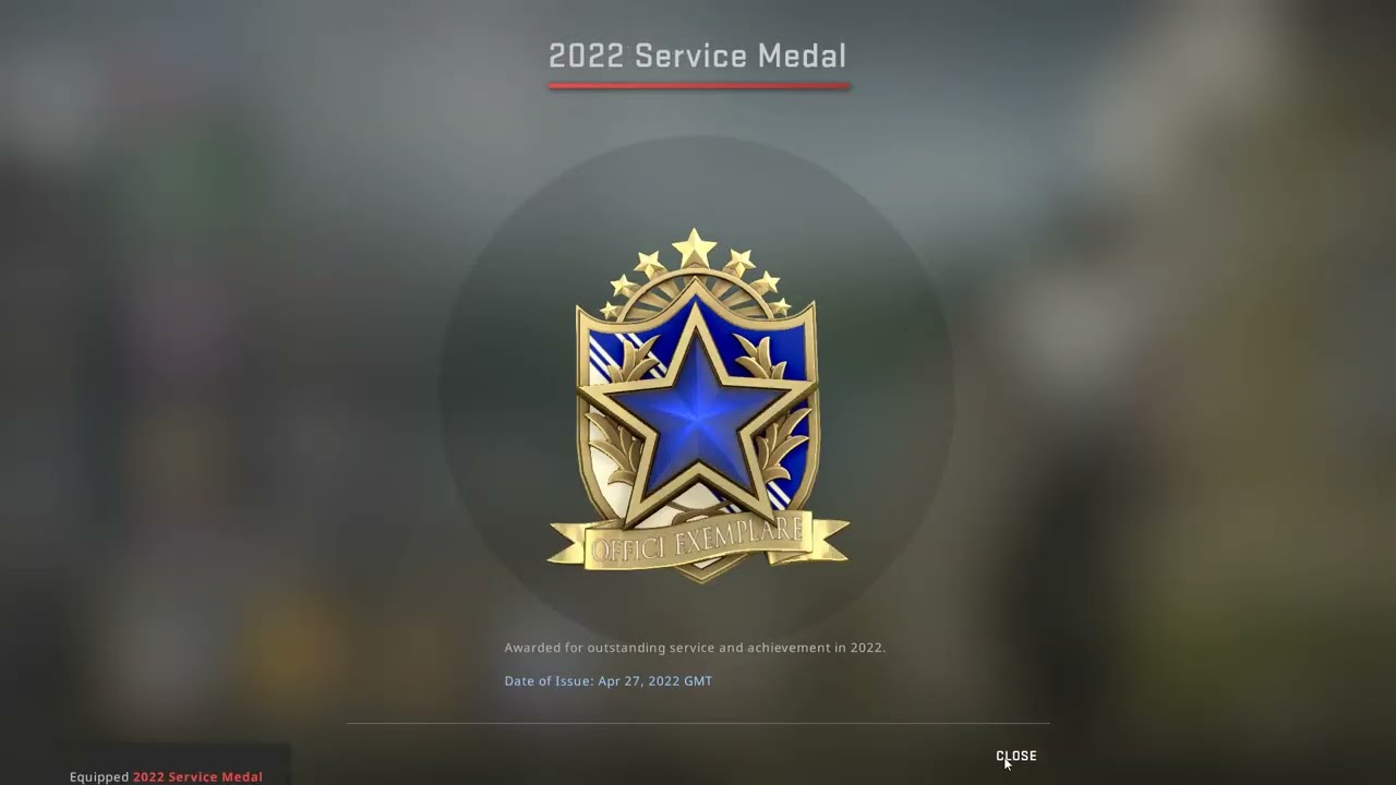 Unlocking tier 3 (Blue) 2022 Medal in CS:GO