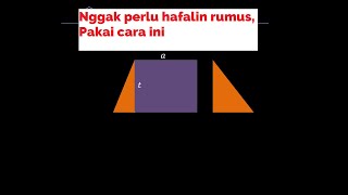 Menemukan kembali luas trapesium dengan animasi #matematika #geometri #bangunruang #math