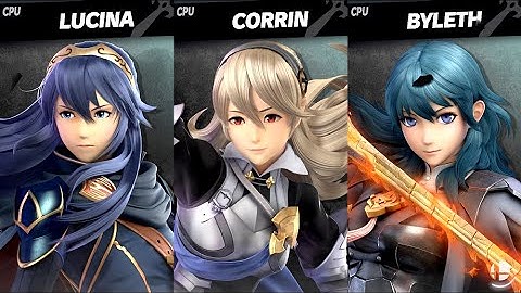 Lucina VS Corrin VS Byleth LV 9 CPU Battle Super Smash Bros Ultimate