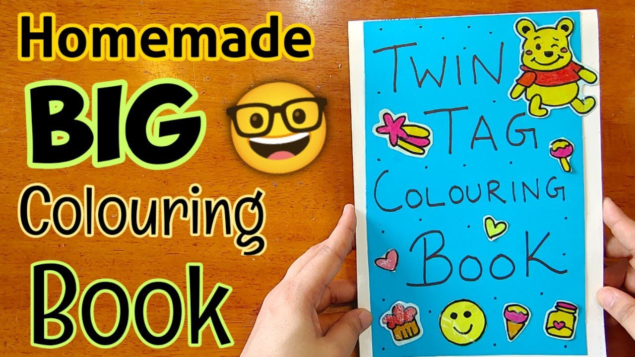 Diy Colouring Book 😍How To Make Colouring Book At Home🤓 Homemade Big