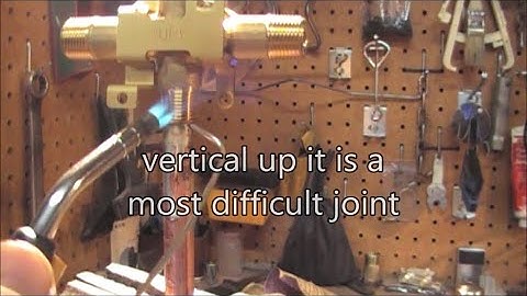 how to solder vertical copper pipes joints