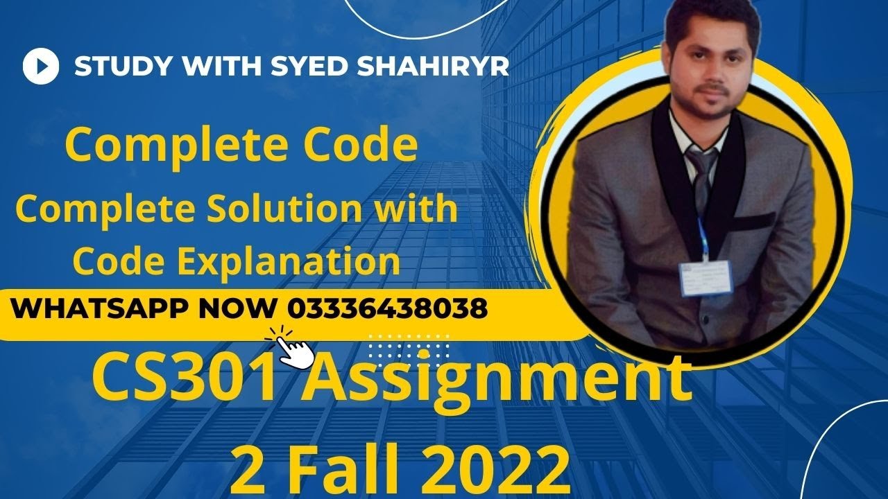 cs301 assignment 2 solution 2023 download