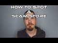 How to spot a scam store