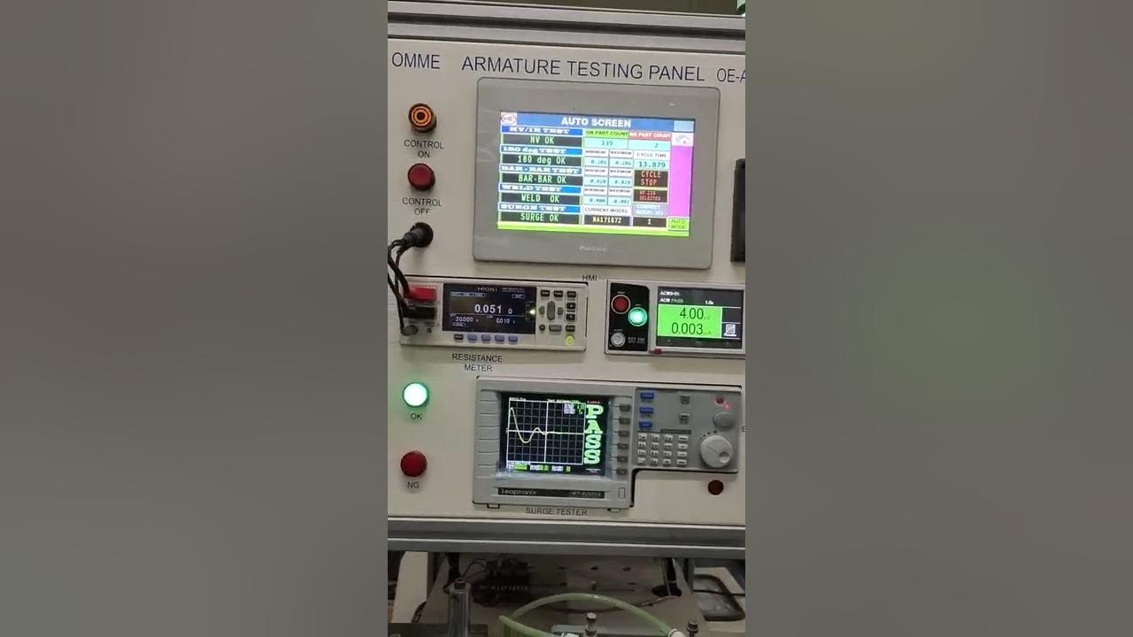 Automatic Armature Testing Panel OEATD1 Surge Test, HV Test, Final