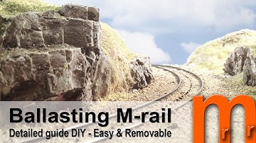 Ballasting of track with integrated roadbed - Detailed guide DIY