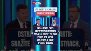 Váš byznys je krást a tunelovat firmy. Tomio Okamura • @CNNPrimaNEWSCZ