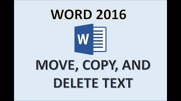 Word 2016 - Text & Paragraphs - How to Move Copy Rearrange & Delete a Paragraph on MS Document Pages