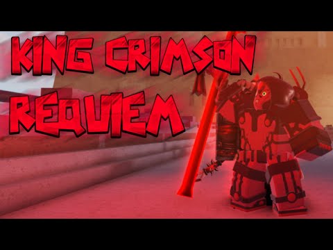 King Crimson Requiem Showcase Your Bizarre Adventure Youtube - king crimson roblox avatar