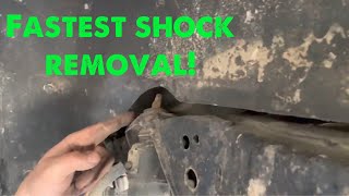 Fastest way to remove stuck rear shocks on Lexus GX470