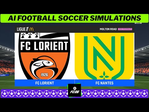 LORIENT Vs NANTES Ligue 1 2025 26 Matchday 20 EA FC 26 Simulation 