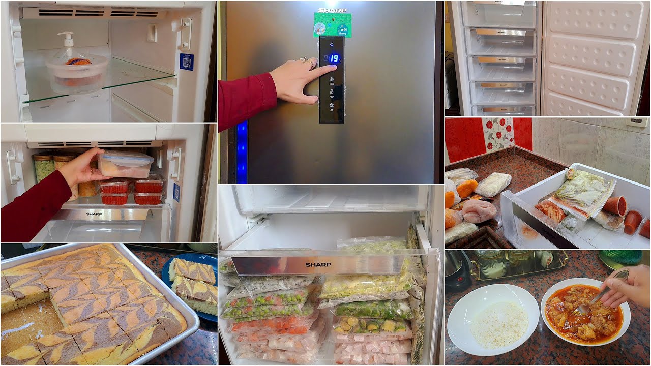 طول ما الصحة فينا هنشتغل بأدينا💪غسيل وترتيب الديب فريزر قبل العيد🥳