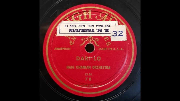 ARMENIAN: Haig Ohanian Orchestra / Dari Lo / High Art 7 / 1940s
