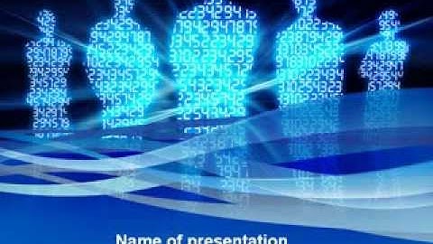 Virtual Avatars In The Internet PowerPoint Template by PoweredTemplate.com