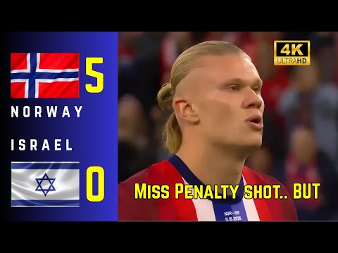 النرويج ضد إسرائيل هاتريك إيرلينج هالاند ي دم ر إسرائيل أبرز اللقطات والأهداف