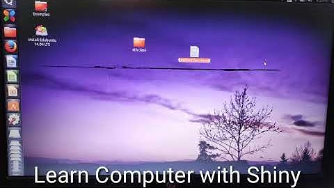 Class 4  Ch 3 Working with Edubuntu ( Create a Folder on desktop in Edubuntu )