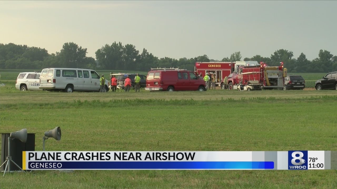 Plane Crash at Geneseo Airshow YouTube