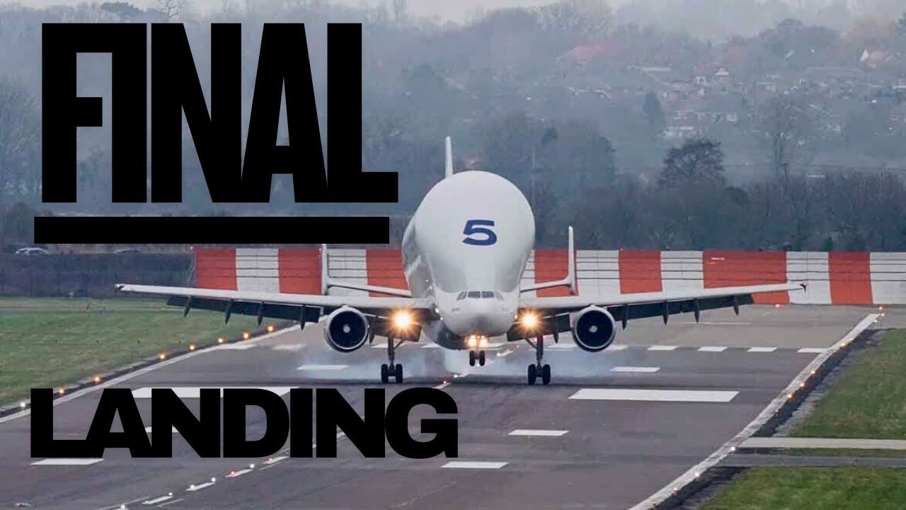 Airbus Beluga ST 5 Final Ever Landing - Retiring At Chester Hawarden ...