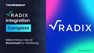 Radix $XRD THORSwap Launch Teaser