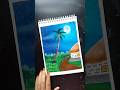 Easy Acrylic Moonlight Painting Step by Step 🎨 #art  #painting  #moonlightviews #viralshort