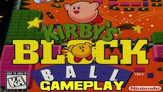 Kirby's Block Ball Gameplay
