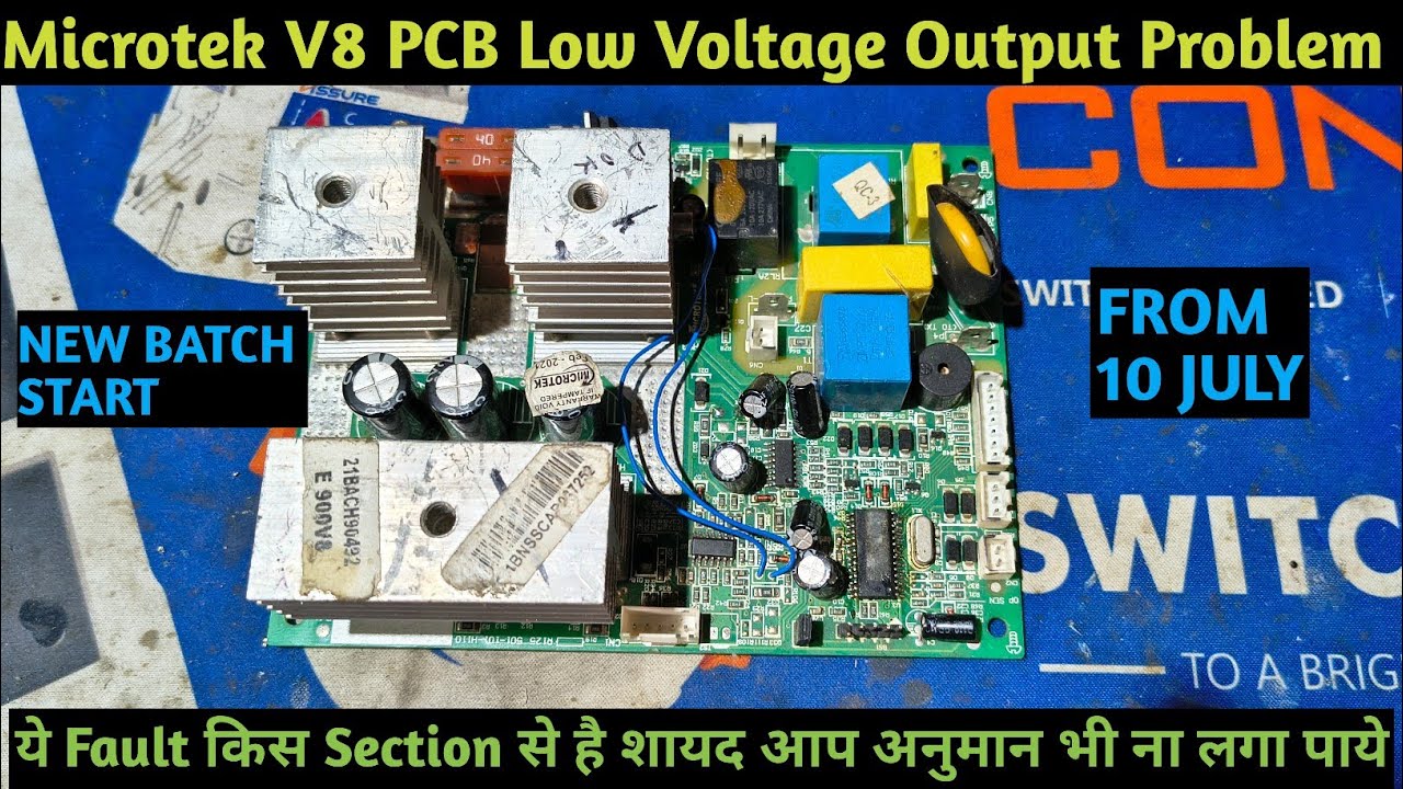 Microtek New model Inverter में Output मात्र 160VOLT आ रही है || 