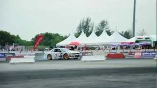Formula Drift Singapore 2012: Ivan Lim's 1st Qualifying Run (74 pts).AVI