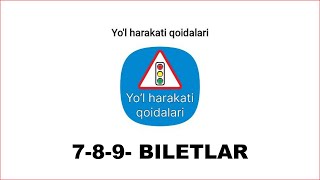 IMTIHON SAVOLLARI 7 8 9 biletlar