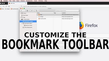 How To Customize The Bookmark Toolbar ( Firefox & Chrome)
