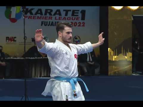 #Kazumasa Moto (JPN) Vs Enes Ozdemir (TUR) FINAL Male Kata Karate 1 Fujairah 2022