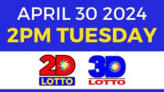 2pm Lotto Result Today April 30 2024 | Complete Details
