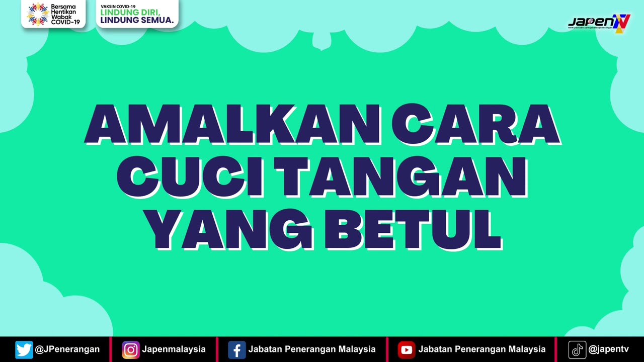 Elak Covid 19 Cara Membasuh Tangan Dengan Betul Youtube