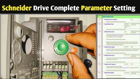 How to Set Schneider Drive Parameter Setting| Schneider altivar 310 Drive Parameter Setting 