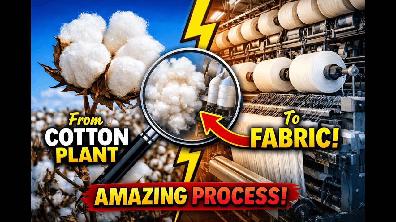 👉 How Cotton Turns Into Fabric – You Won’t Believe This Process! - YouTube
