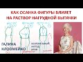 Как осанка фигуры влияет на раствор нагрудной вытачки. Галина Коломейко.